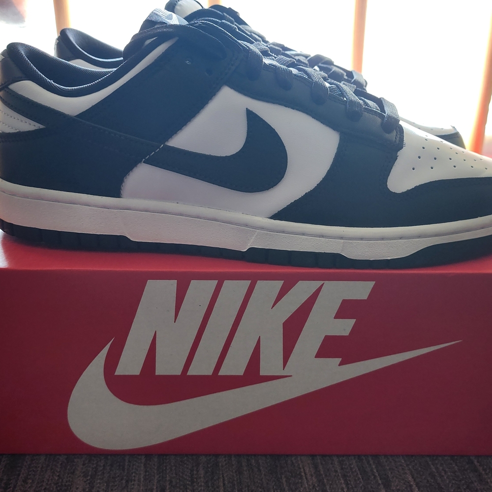 🆕 Nike Men's Retro Dunk Low Black And White Panda 🐼 Sneakers - Picture 6 of 15
